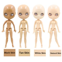blyth doll for nude and joint body without hairs dedicate for customize blythes 5 color skin for factory no make up no eyechips