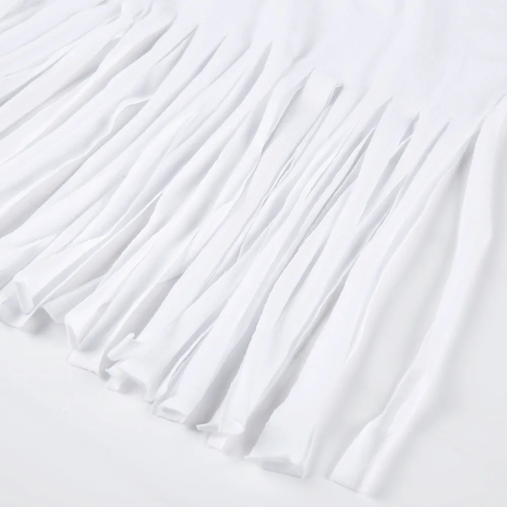 Женское платье с бахромой pretty повседневное пляжное коротким рукавом монограммой