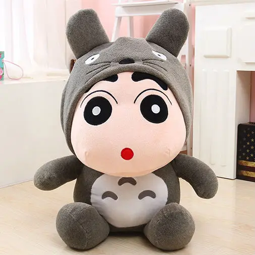 Бесплатная доставка! Totoro Crayon Shin Chan платье плюшевая игрушка детский подарок на