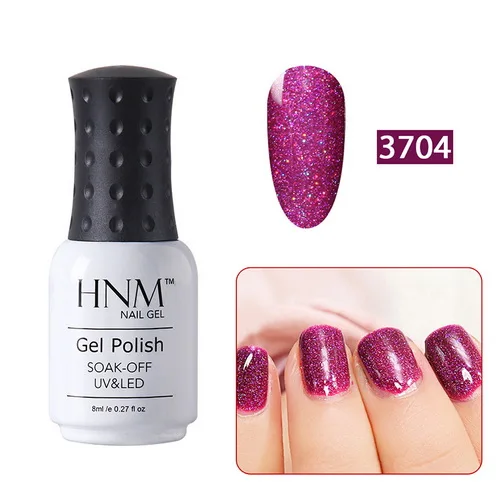 3704 HNM 8 мл 22 Цвета Блеск УФ-гель для ногтей грунтовка для ногтей длинный последний Гель-лак полуперманентные чернила - Цвет: 3704