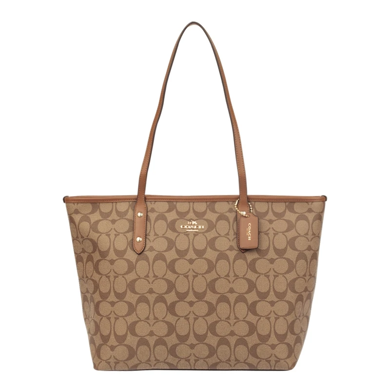 Coach Signature City Сумка-торба на Молнии Сумочка F58292/F37854/F39523 - Цвет: khakiF58292IME74