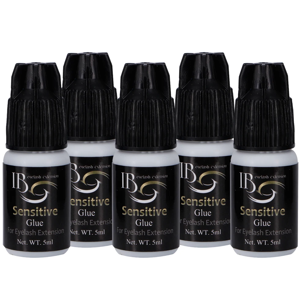 

5pcs/lot I Beauty Sensitive Glue for Eyelash Extension Low Odor No Stimulate Black Adhesive Free Shipping