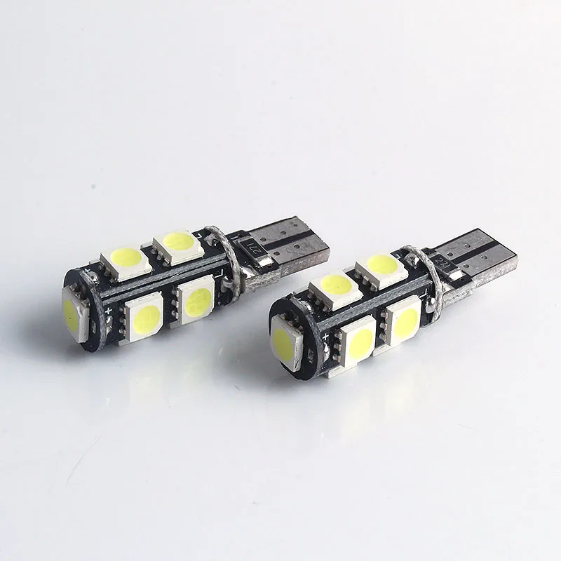 Новый 10 шт. Белый T10 5050 9SMD 9 smd Автомобильный светодиодный CANBUS DC 12 В без ошибок 194 168