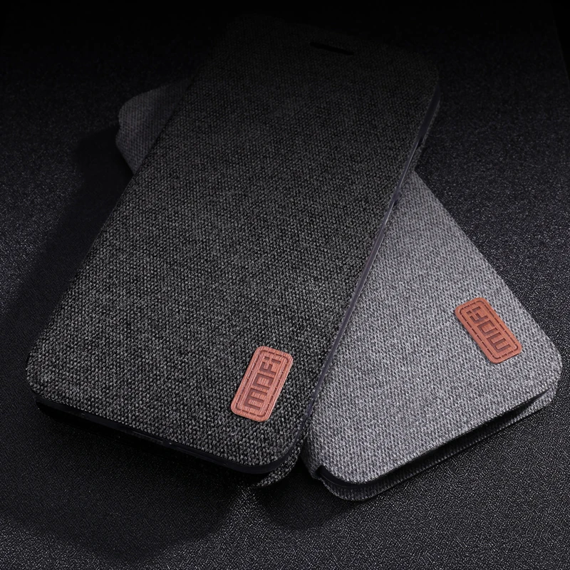 Чехол для Xiaomi Redmi note 5 глобальная версия откидной защитный тканевый силиконовый