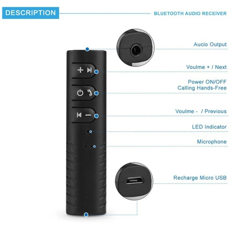 Bluetooth приемник адаптер автомобильные комплекты громкой связи аудио для