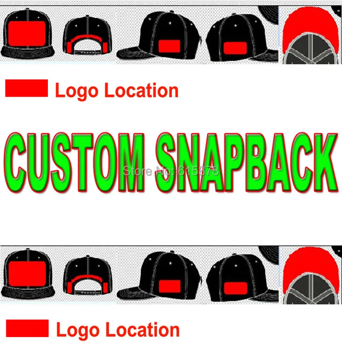 Пользовательские 3D вышивка логотипа Snapback шапки с печатным швом Taping тканые
