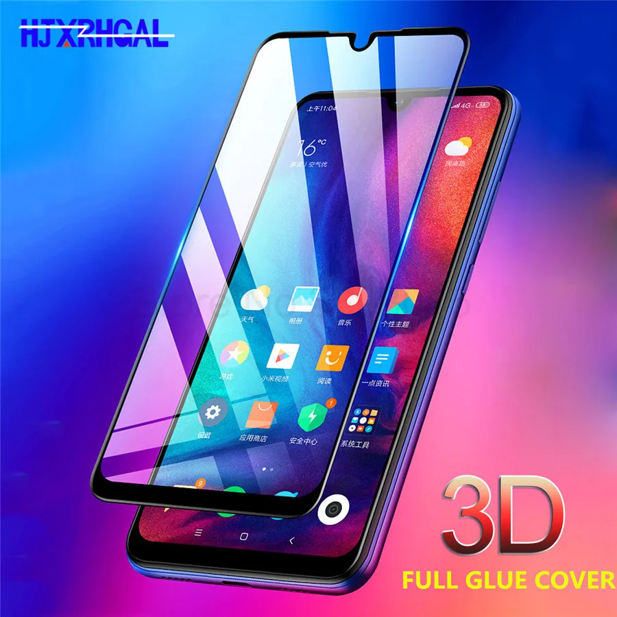 9H 3D стекло для Xiaomi Mi 9 Закаленное стекло пленка для Redmi Note 7 полный клей покрытие экрана Защитная на Mi 9 SE