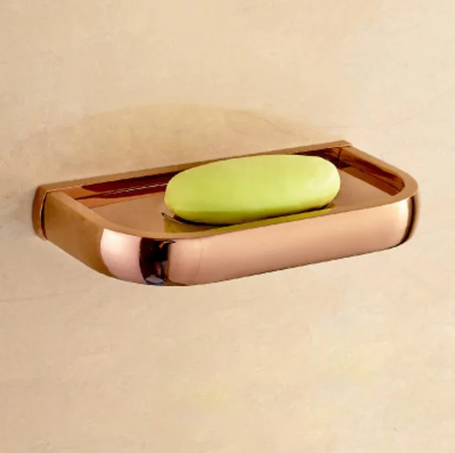 soap dish Набор оборудования для ванной комнаты, латунный держатель бумаги, полотенцесушитель, вешалка для полотенец, держатель для туалетной щетки, угловая полка аксессуары для ванной комнаты Набор - Цвет: soap dish