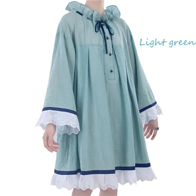Nightdress B Черный Дворецкий Ciel Phantomhive Косплей Костюм Ночная рубашка синяя летняя одежда для сна повседневные Костюмы ночная рубашка+ кольцо - Цвет: Nightdress B