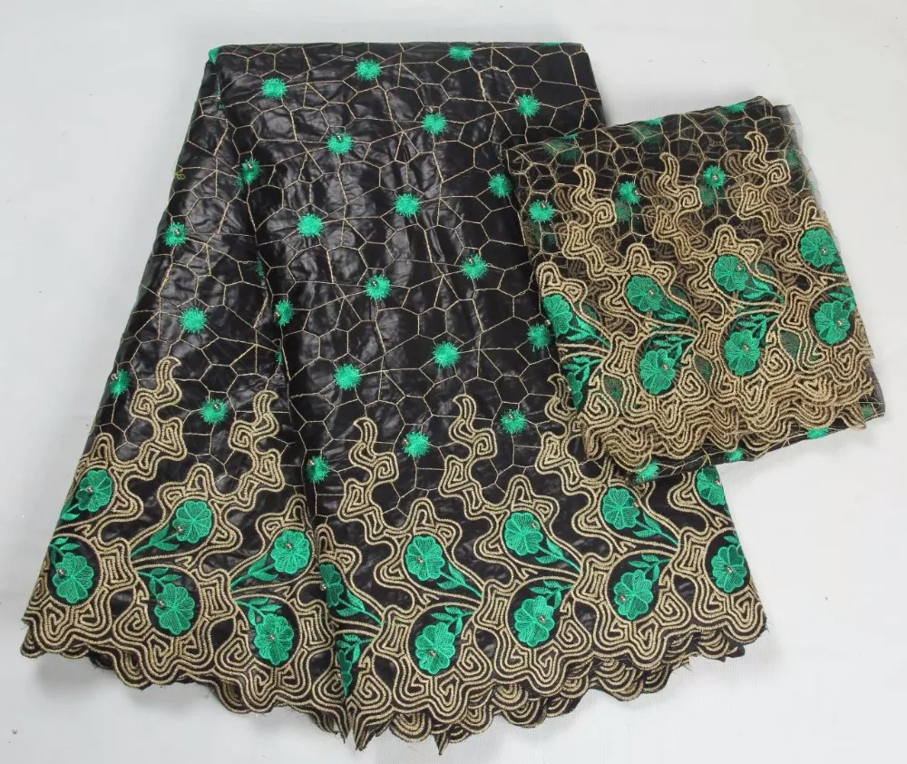 2017 новое поступление африканских Базен Riche Getzner ткань с вышивкой бисером кружева