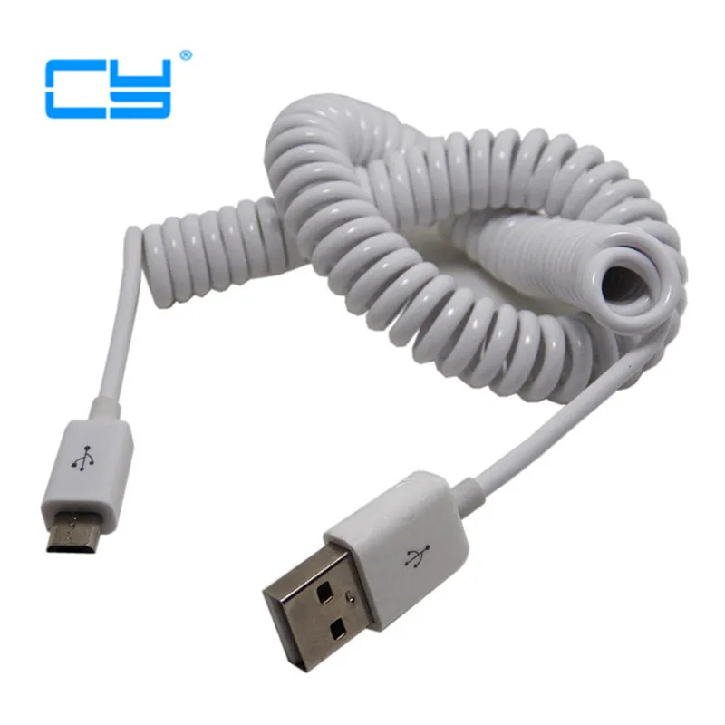 2 5 м пружинный Спиральный USB 0 штекер Micro 5-контактный кабель для синхронизации