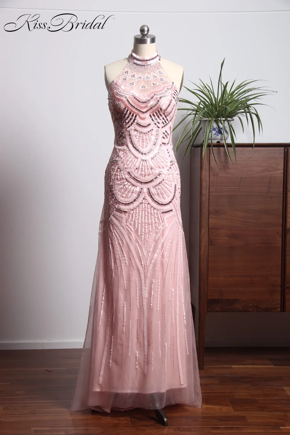 Потрясающие шикарные Новые Выпускные платья 2018 с высоким воротом без рукавов