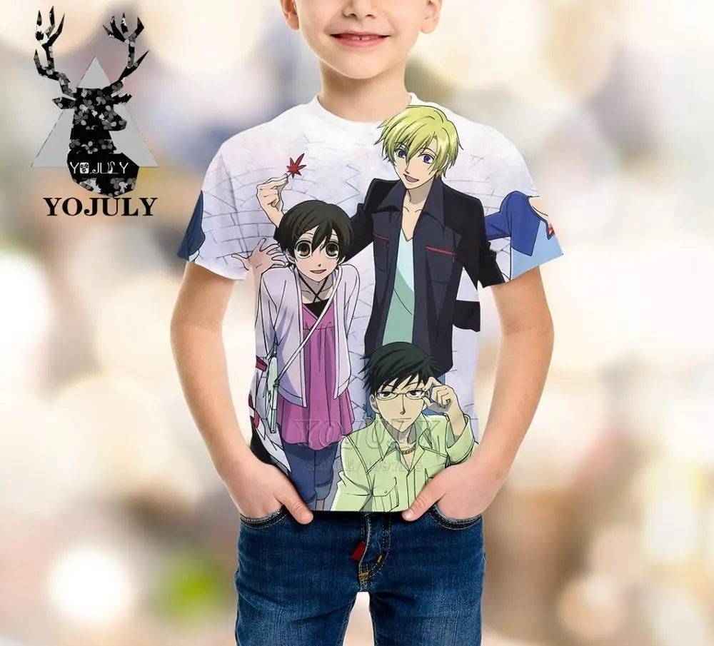 YOJULY Ouran/футболка/шорты/толстовка с 3d принтом для маленьких мальчиков и девочек
