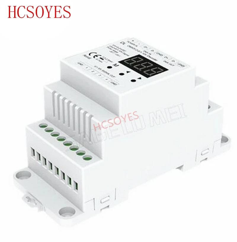 DL 4-канальный декодер DMX512 до 1-10 В/0-10 В Φ вход 4CH 20mA/CH 10V PWM DMX | Лампы и освещение