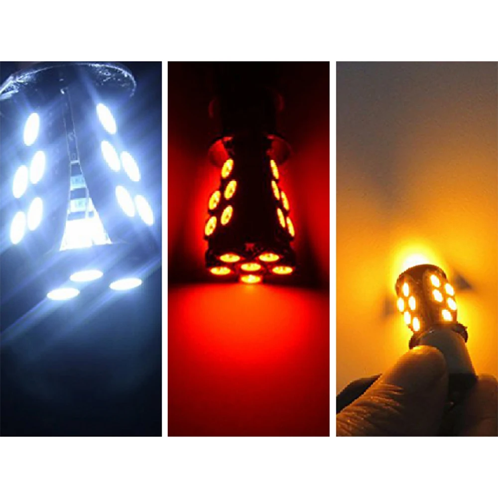 YSY 2 шт. Canbus Светодиодная Лампочка 1156 7506 1003 1141 BA15S 5050 21SMD задние сигнальные огни |