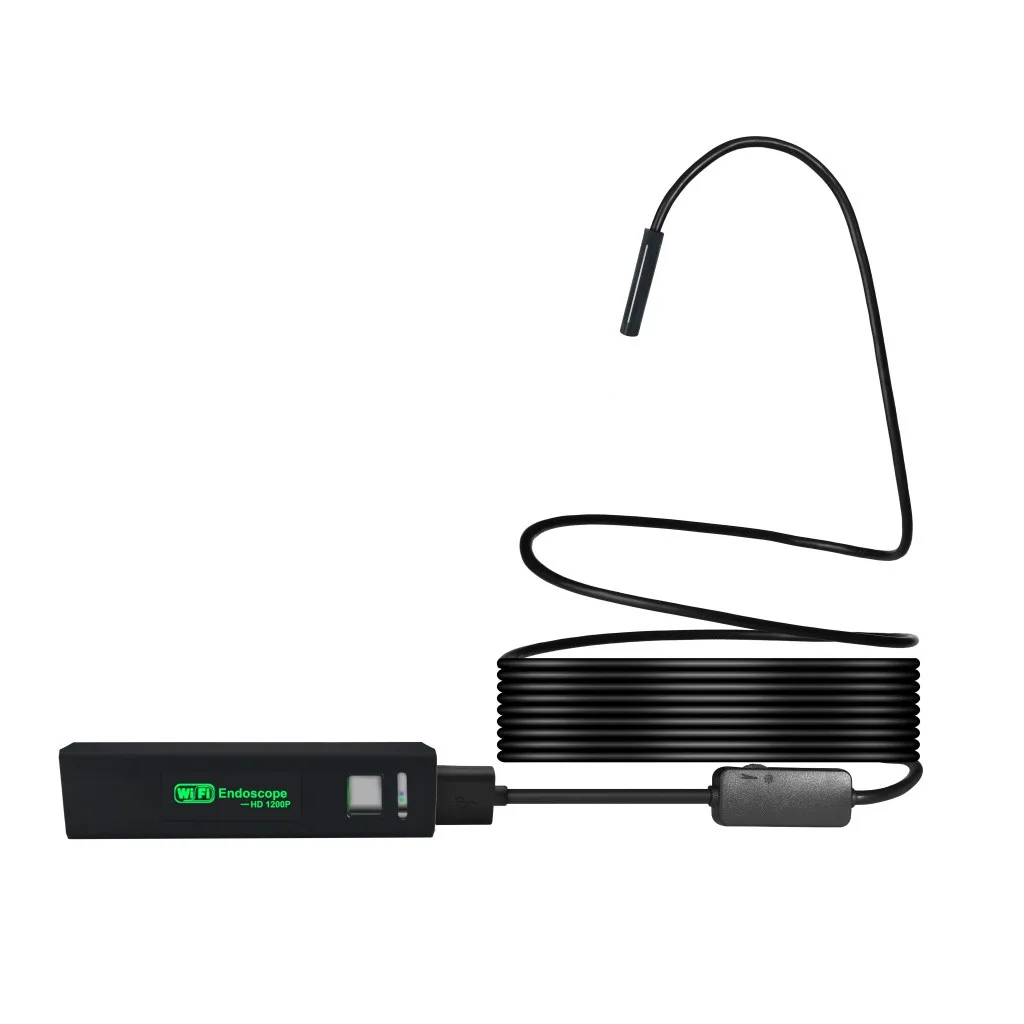 HISEEU IP68 беспроводной Эндоскоп Wi Fi эндоскопия камера HD1200P Змея с 8 светодиодный