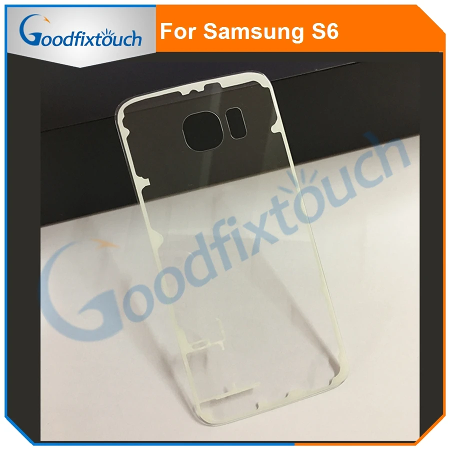 Чехол-накладка для Samsung Galaxy S6 / Plus Edge прозрачное стекло задняя крышка батарейного