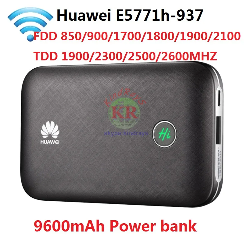 Разблокированный Huawei E5771 работают все страны E5771h 937 9600 мА/ч 4g Роутер идеально