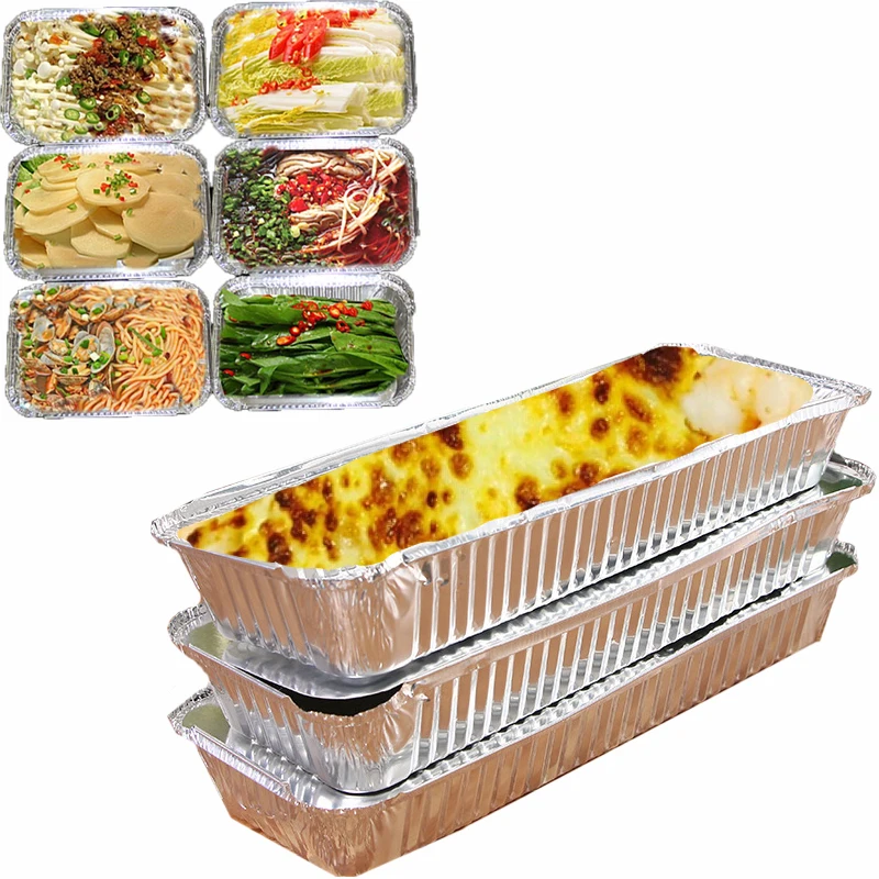 Одноразовая коробка для быстрой еды Tinfoil анти масляная духовка салатная макароны