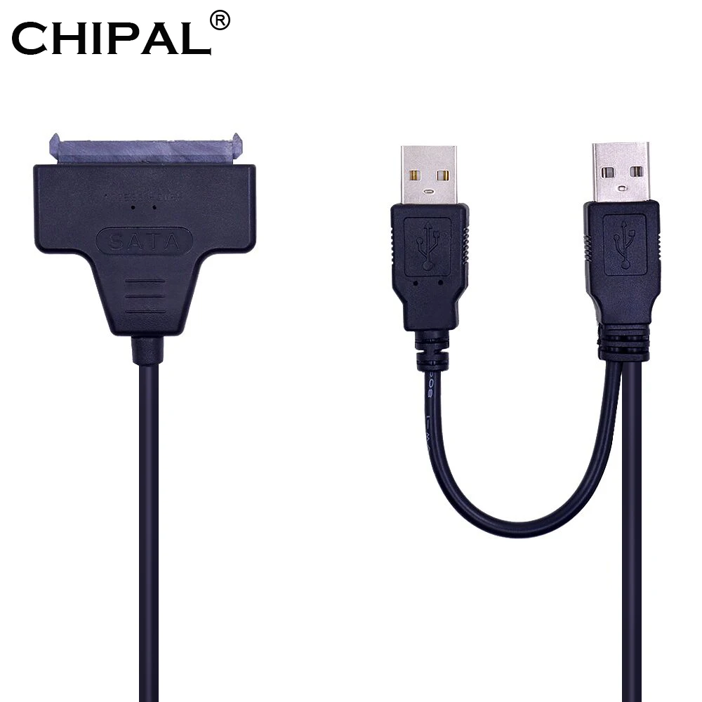CHIPAL 2018 горячая Распродажа SATA к USB 2 0 до 7 15 22pin адаптер Кабели внешняя мощность для 5