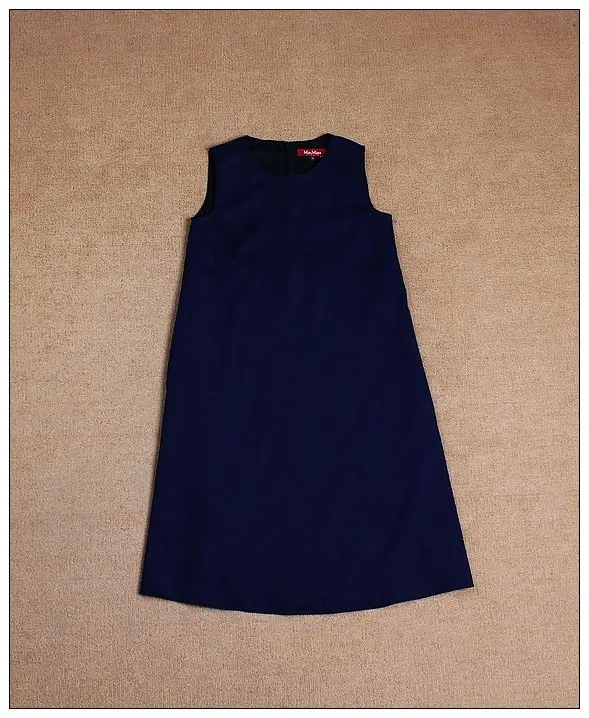 Платье без рукавов женское гладкое яркое элегантное прямого кроя|a-line dress|sleeveless