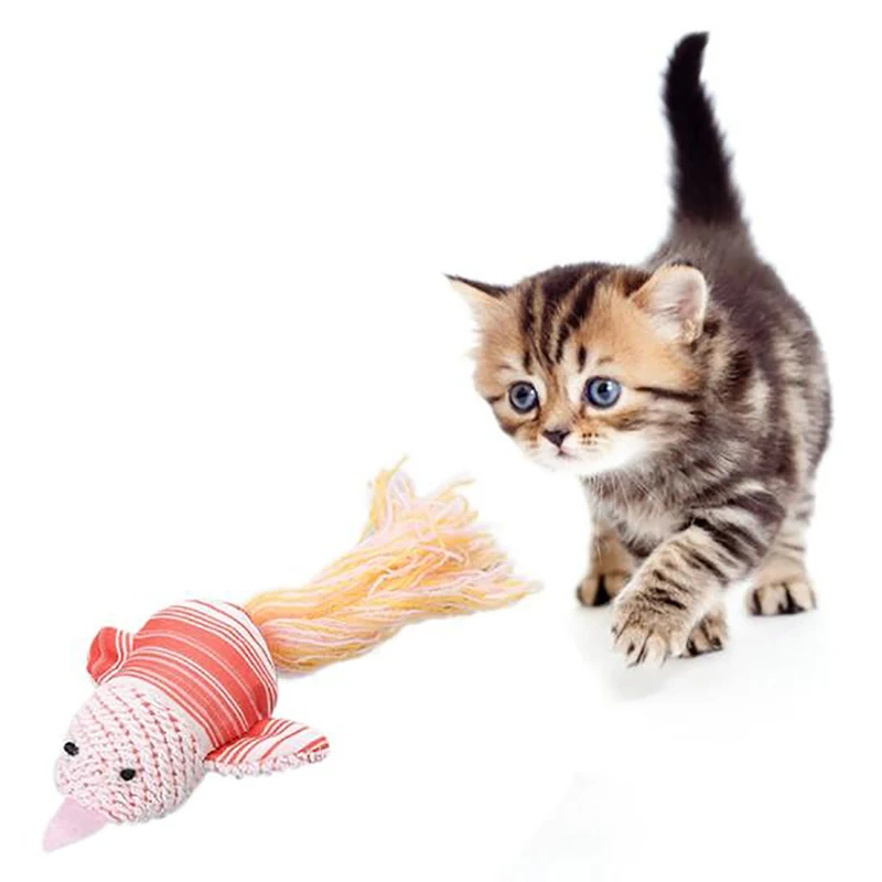 Забавный интерактивный плюшевый Кот игрушка для животных котенок жевательная