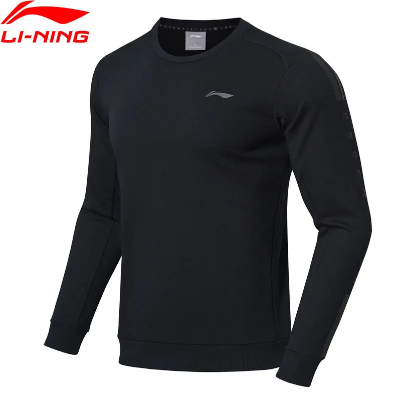 Мужской тренировочный свитер Li Ning Повседневный с подкладкой из 60% хлопка и 40%