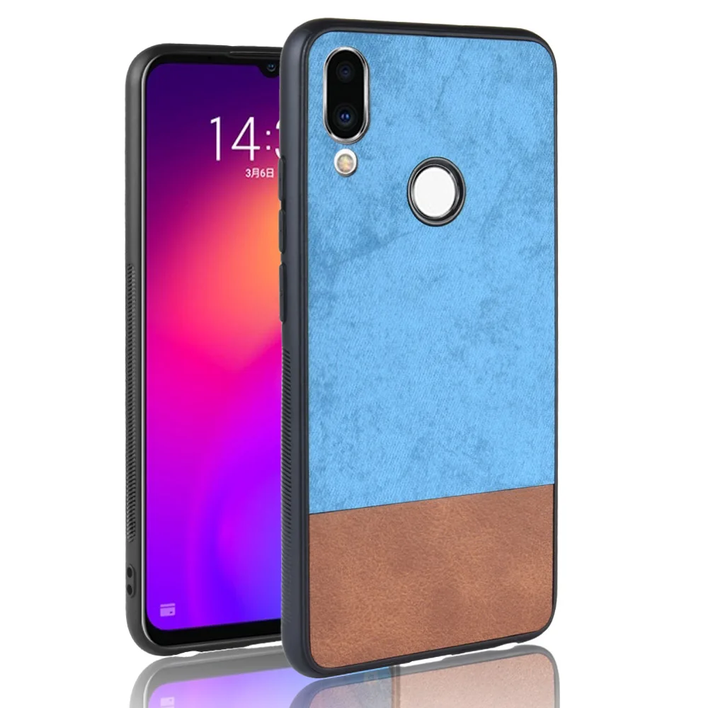 Роскошный кожаный чехол для Meizu M9 M8 Note жесткая задняя Нескользящая тканевая