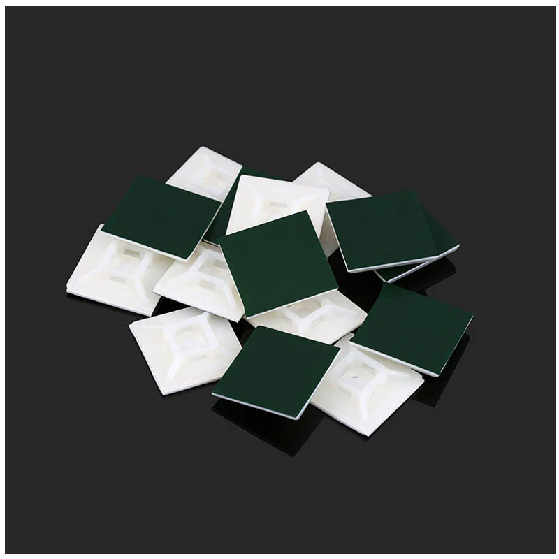 20 шт. 30*30 мм пластиковое самоклеящееся крепление для кабеля держатель основания