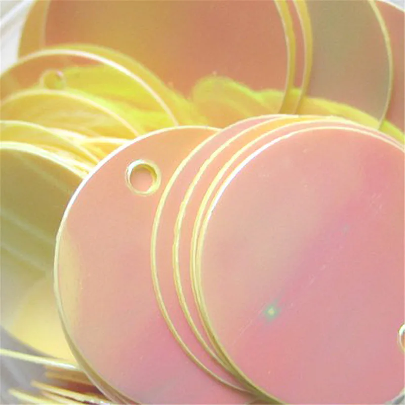 100 шт./лот 15 мм цветные круглые Блестки DIY полимерные бусины свободного