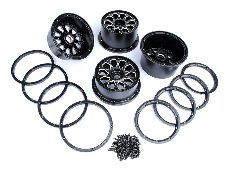 Ступица колеса в сборе из сплава металлическая литая алюминиевая для ROVAN KM HPI BAJA 5B