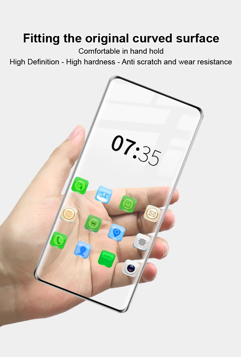 IMAK OnePlus 7 Pro Screen Protector 3D Curved Full Coverage Tempered Glass for OnePlus 7 Pro Protective Glass