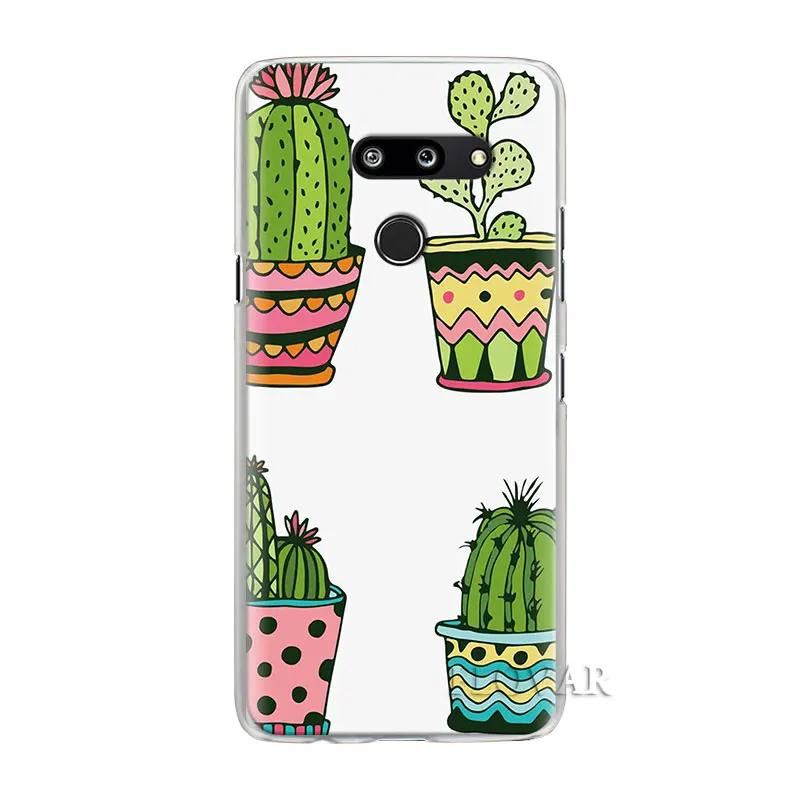 Чехлы для телефонов с кактусами для LG G6 G7 Plus G8 ThinQ V40 V50 ThinQ Q6 Q7 Q8 Жесткий Чехол для ПК