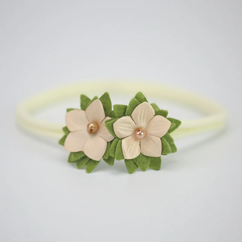 3 Pcs/Set Newborn Mix Style Pearl Rhinestone Flower Headband Child Girls Hair Bands Headwear Photography Props Accessories | Детская