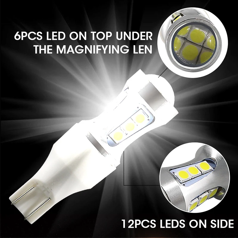 Hlxg 1 шт. W16W T15 3030 18SMD резервного света 921 912 светодиодный лампы DC12V автомобиля резерв