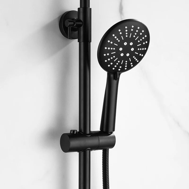 Набор для душа черный матовый смеситель ванной комнаты|Смесители душа| |