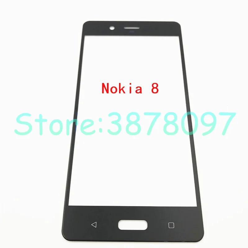 10 шт./лот панель сенсорного экрана для Nokia 3 5 6 7 Plus 8 переднее внешнее стекло топ