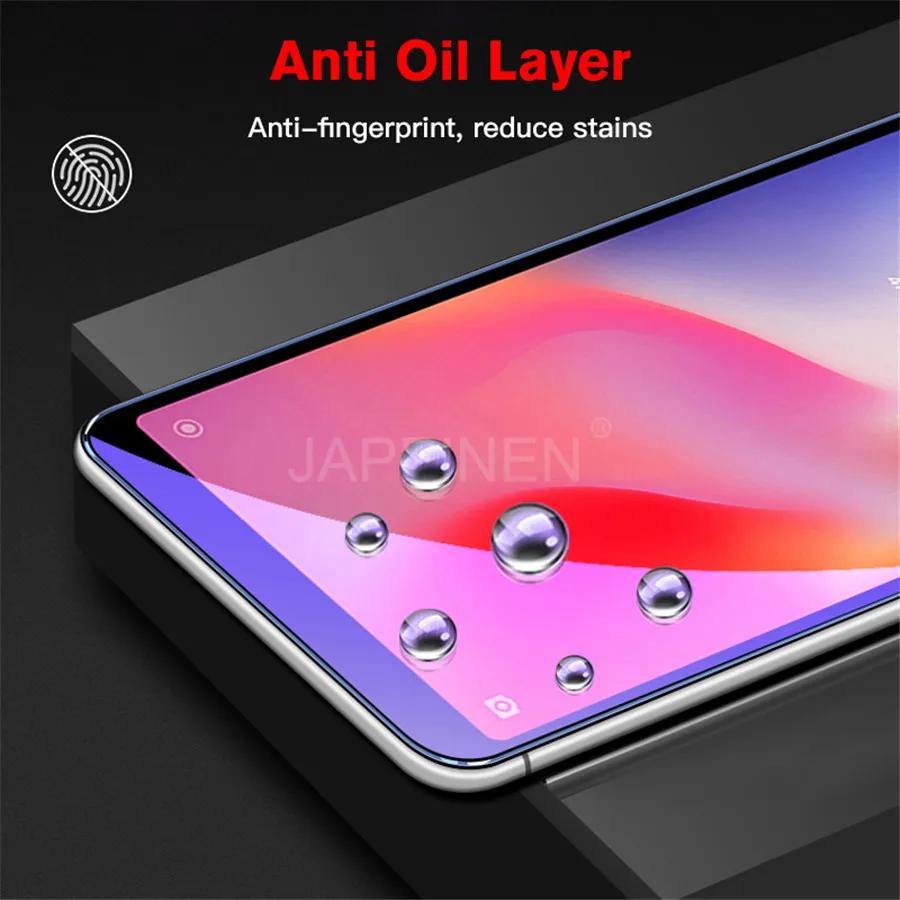 9H анти УФ Фиолетовый Синий свет отпечатков пальцев закаленное стекло для Xiaomi 9 8 SE