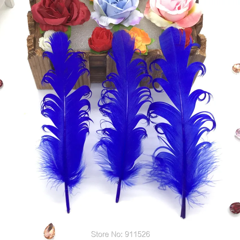 50 шт смешанных цветов кудрявые гусиные перья Рождественские Свадебные костюмы