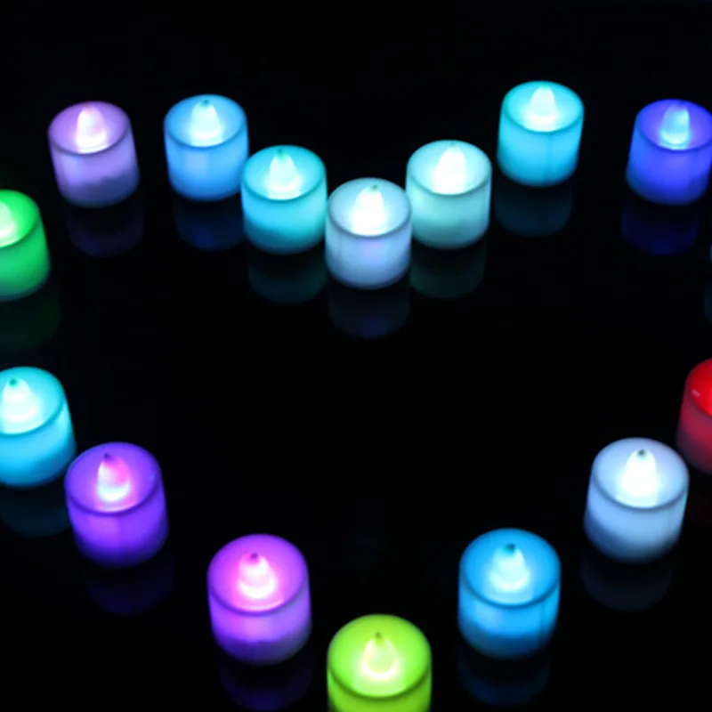 'Best' 7 цветов LED изменяющаяся электронная беспламенная Свеча лампа для