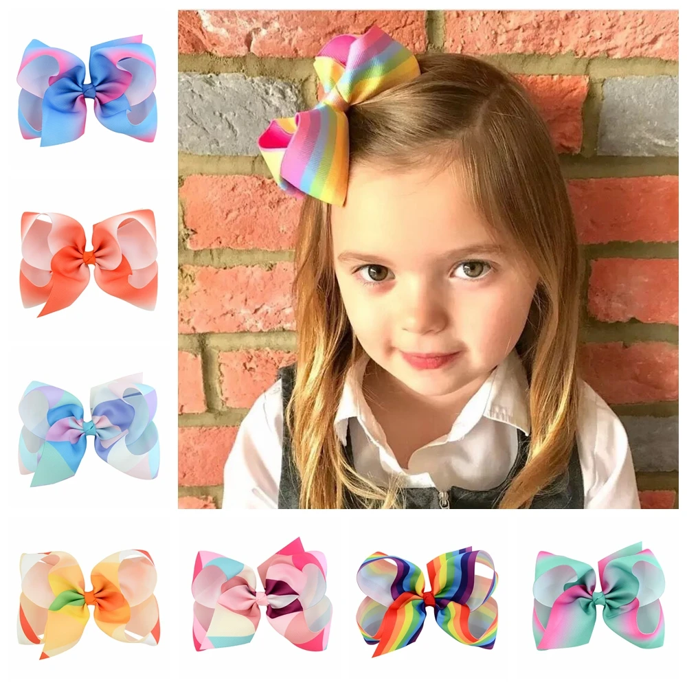 1 шт. детский корсажный бант для девочек 6 дюймов|children hair accessories|hair accessoriesribbon bow clip |