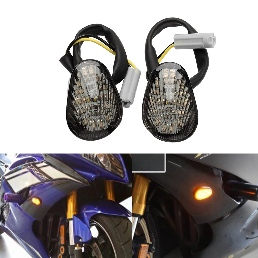 2 шт. Янтарный светодиодный индикатор поворота световая лампа смывное крепление