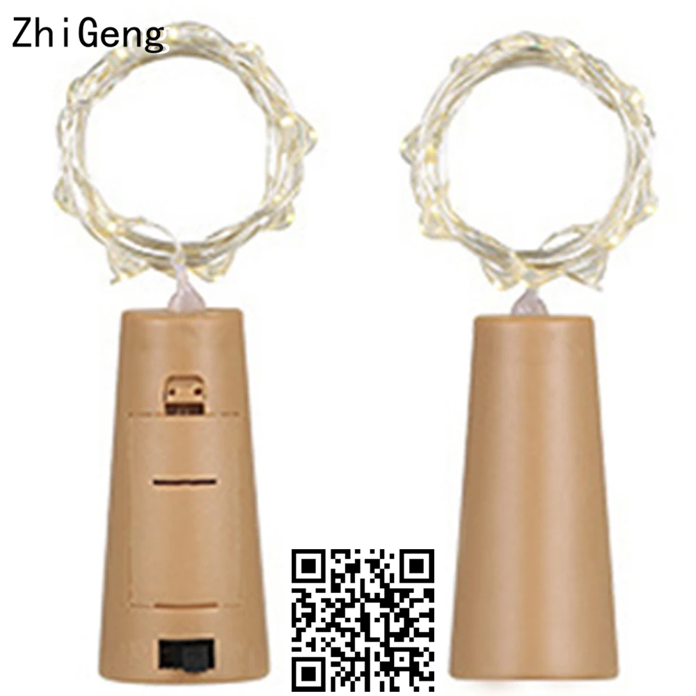 ZhiGeng 1 м 2 нить с пробкой свет медный провод светодиодный Огни праздничного