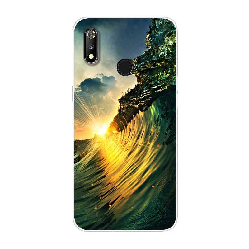 Cartoon Dog and Cat Case For OPPO Realme 3 Mobile Phone Shell TPU Material Painted Painting Case.25 Colors! | Мобильные телефоны и