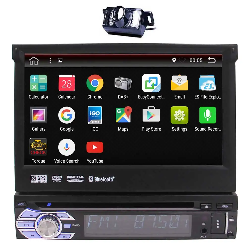 2017 Новый Android 6 0 В-тире Автомобильный DVD стерео GPS Авторадио Навигация радио