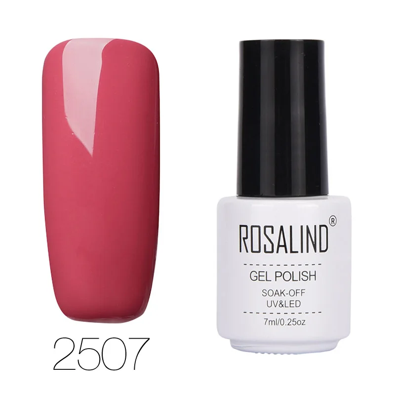 2507 ROSALIND, 7 мл, 68 цветов, серия, Гель-лак для ногтей, лак, гель-краска, замочить, Vernis, полуперманентный, УФ-лак для ногтей, гель-лаки - Цвет: 2507