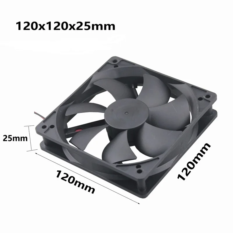 5 шт. Gdstime DC 24V 2Pin дюймов 120 мм 12 см бесщеточная промышленная техника Equitment осевой
