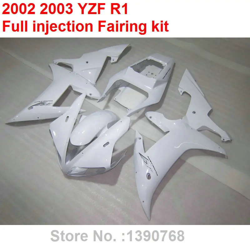 Запасные части для кузова мотоцикла YAMAHA R1 2002 2003 белый комплект обтекателей YZF 02 03