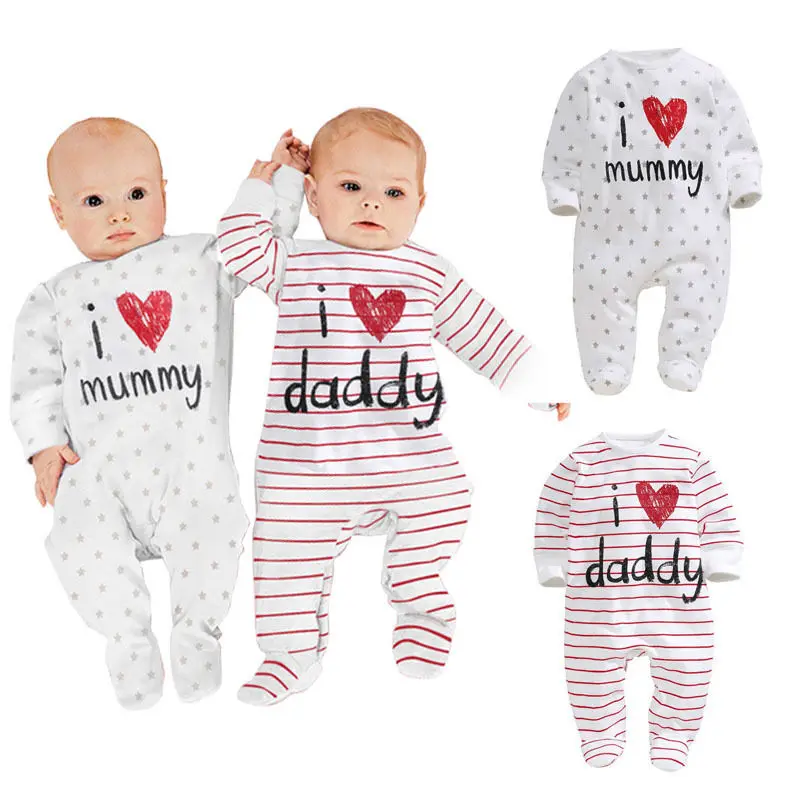 Newborn Infant Toddler Baby Clothes Baby Boy Girls Kids Hoodie Romper Letter Print Long Sleeve Jumpsuit Outfits Sunsuit Clothes