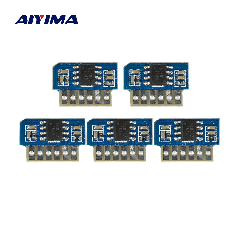 AIYIMA 5 шт. 8002 моно усилитель плата 3 Вт мини аудио модуль 3-5 в питания для 4-8Ohm динамик